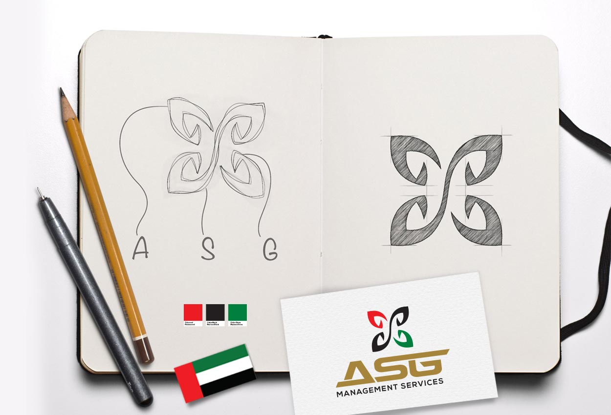 Management service company Logo Design for ASG