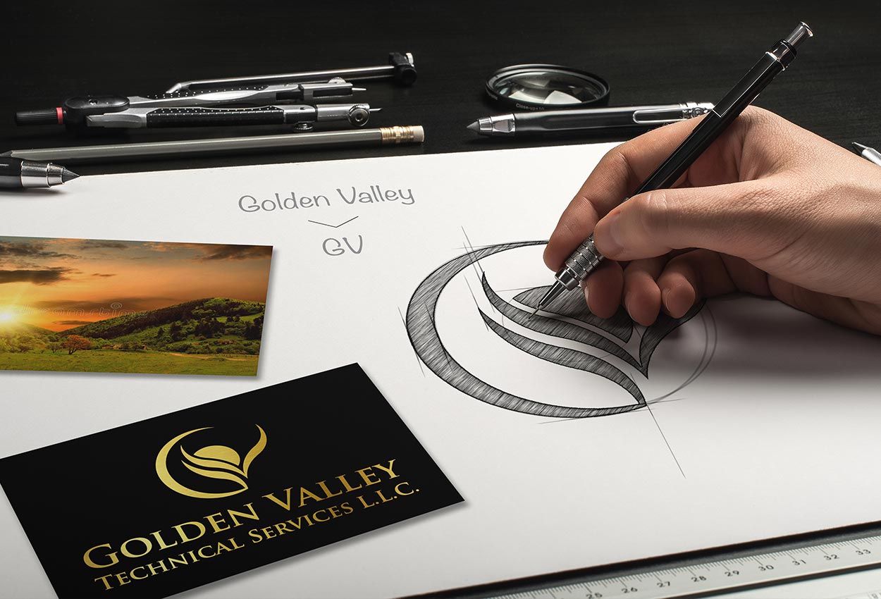Technical Service Company Logo Design for GV