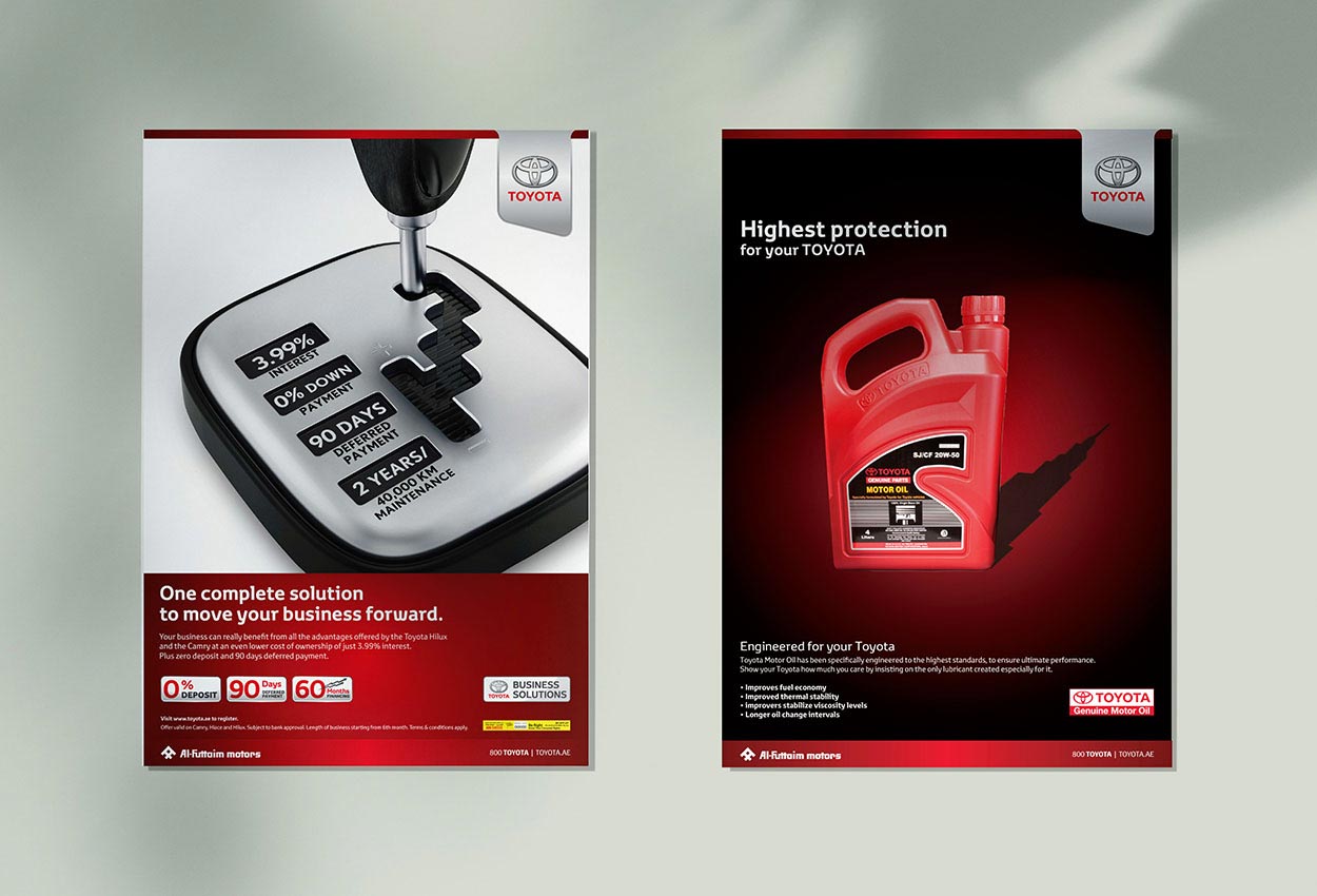 Automotive Creative poster Design of Toyota